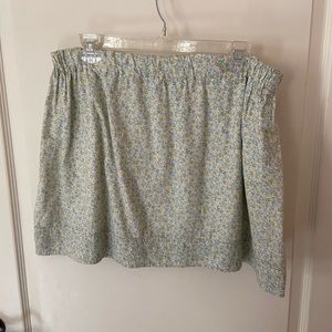 JCREW L floral skirt